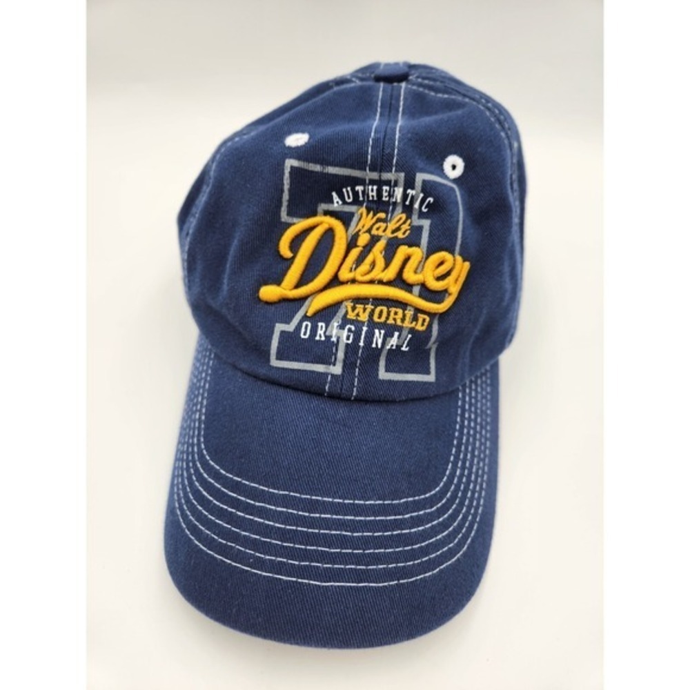 Disney Parks Walt Disney World Adult Size Cap 100%‎ Cotton Hook & Loop
